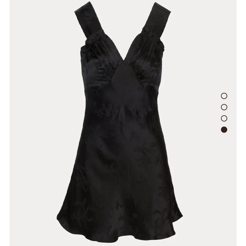 Realisation Par Black Sleeveless V-Neck Mini Dress
